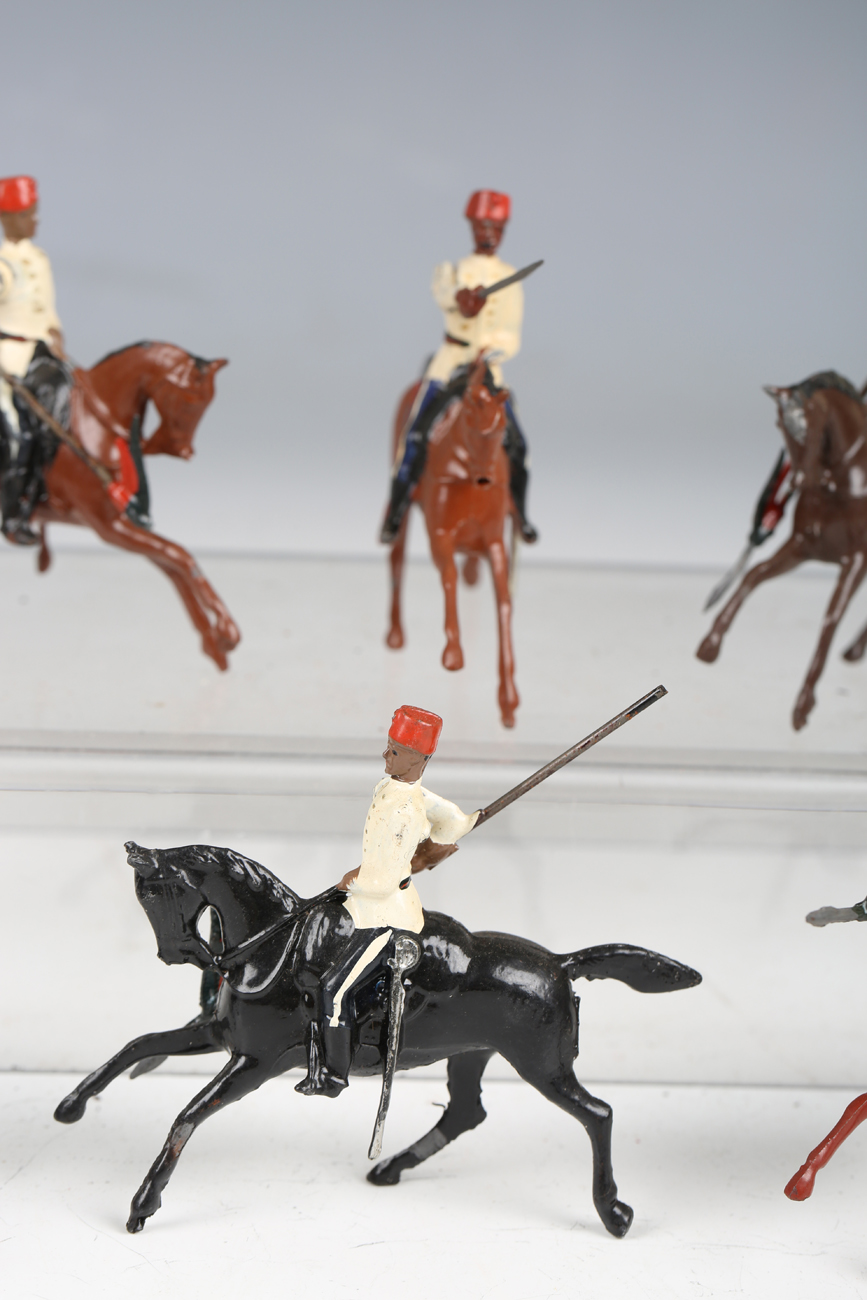 Two Britains No. 115 Egyptian Cavalry lead figure sets, both boxed (some paint chips, boxes creased, - Image 3 of 7