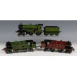 A Bassett-Lowke gauge O clockwork 4-4-0 locomotive 1927 'Duke of York', green and black, together