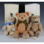 Eleven modern Steiff teddy bears, comprising 2014 Cosy Year Bear, 2013 Teddy Bear, Diana 1st July