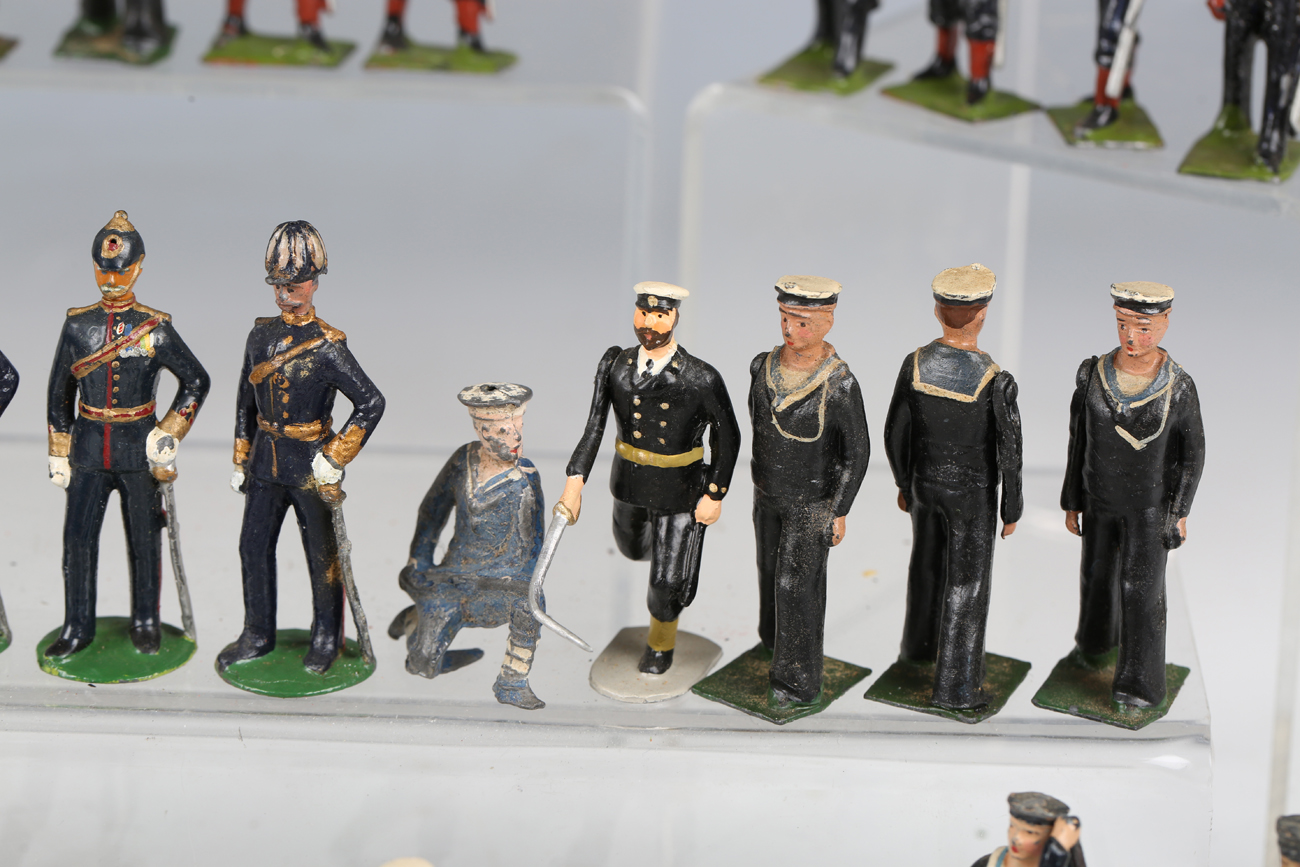 A collection of Britains lead and other diecast naval figures, including officers, petty officers - Image 7 of 13