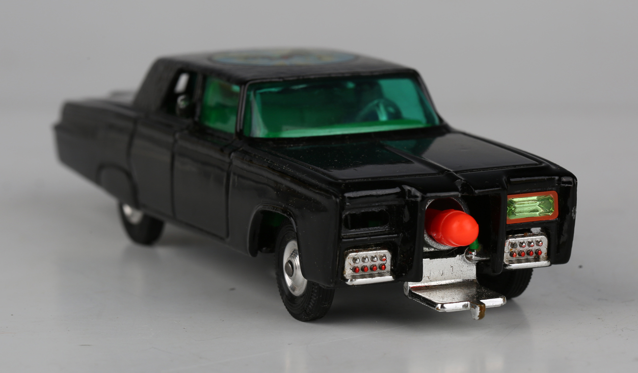 A Corgi Toys No. 268 The Green Hornet's Black Beauty, boxed with diorama, one missile and three - Image 3 of 9