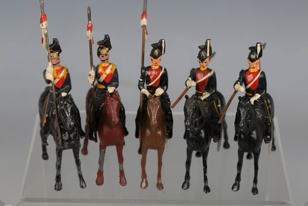 A collection of Britains lead soldiers, including lancers, Life Guards and a No. 66 13th Duke of - Image 10 of 10