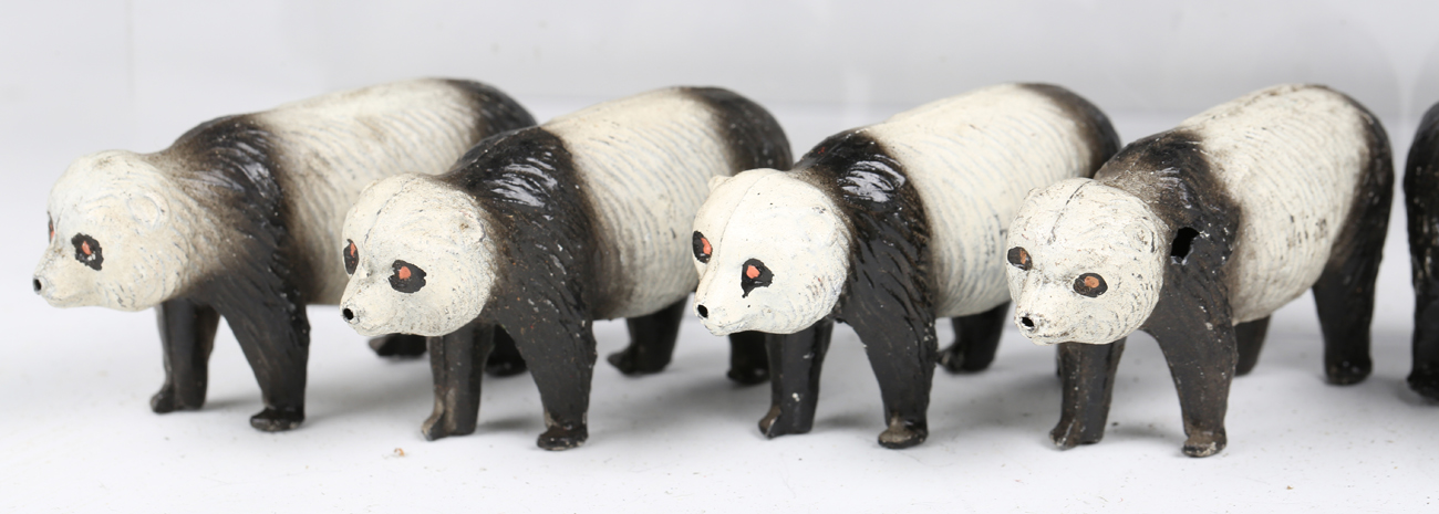 Nineteen Crescent Toys lead figures of panda bears (some surface marks).Buyer’s Premium 29.4% ( - Image 5 of 6