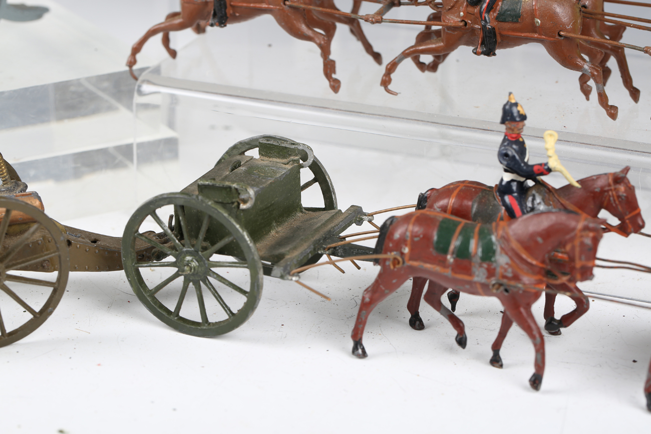 Four Britains lead horse-drawn field guns, a horse-drawn RAMC wagon, tents, two boxes and a box - Image 6 of 13