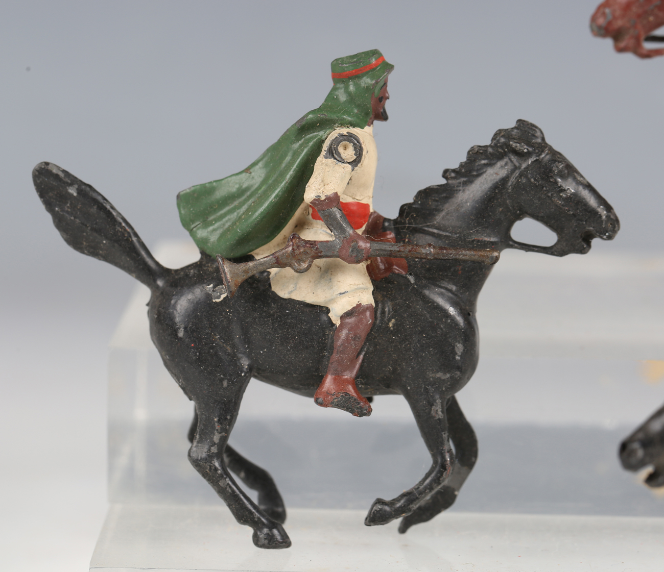 A small collection of Britains lead figures of Arabs, comprising five riding horses, three riding - Image 3 of 7