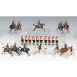 A Britains No. 1435 Indian infantry lead figure set and a collection of other Indian army figures,