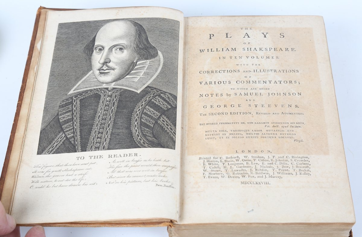 SHAKESPEARE, William. The Plays… with the Corrections and Illustrations of Various Commentators; - Image 2 of 2