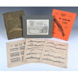 A small collection of various 19th and 20th century shooting ephemera, including an illustrated