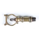 A 19th century brass and steel combination whistle, cartridge extractor, nipple extractor and