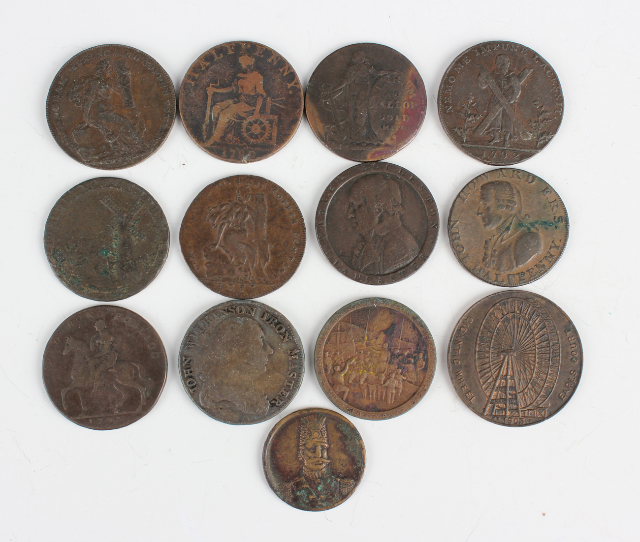 A collection of various 18th, 19th and 20th century tokens and medallions, including a small group - Image 4 of 6