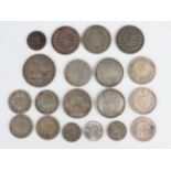 A collection of Middle Eastern silver and mixed metal coinage, including an Egypt fifty piastres