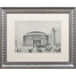 Laurence Stephen Lowry [L.S. Lowry] - The Manchester Reference Library, offset lithograph, signed in