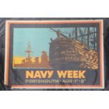Pool's Advertising Service (publisher) - 'Navy Week Portsmouth' (Advertising Poster), lithograph