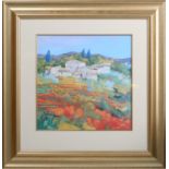 Philippe Janin - 'Scenes of Provence', a pair of 20th century colour prints, each 32.5cm x 32.5cm,