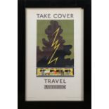 Kathleen Stenning - 'Take Cover, Travel Underground' (Poster for London Transport), lithograph in