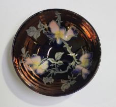 A Jonathan Chiswell Jones studio pottery lustreware circular bowl, decorated to the interior with