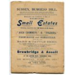 EPHEMERA. A collection of ephemera mostly relating to Burgess Hill and Sussex, including property