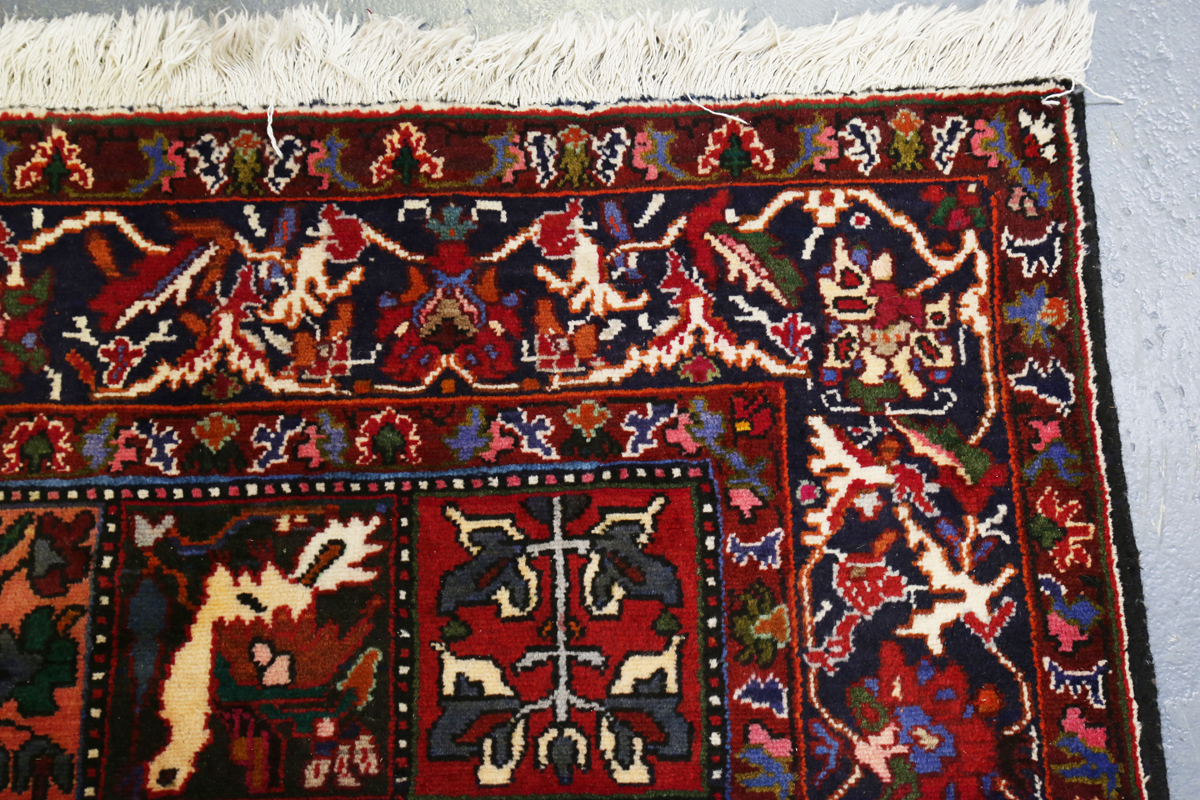 A Bakhtiari garden design rug, North-west Persia, late 20th century, the compartmentalized field - Image 7 of 7