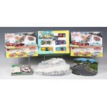 A collection of Corgi Toys sports and racing cars, including two Gift Set No. 37 Lotus Racing Teams,