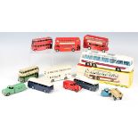 A collection of Dinky Toys vehicles, including No. 952 Vega Major luxury coach, boxed, No. 289
