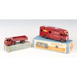 A Dinky Toys No. 581 horse box, boxed, and a No. 30W Hindle-Smart Helecs (some paint chips, box