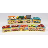 A collection of Matchbox 1-75 Superfast and other 1-75 vehicles, including No. 68 Porsche 910, No.