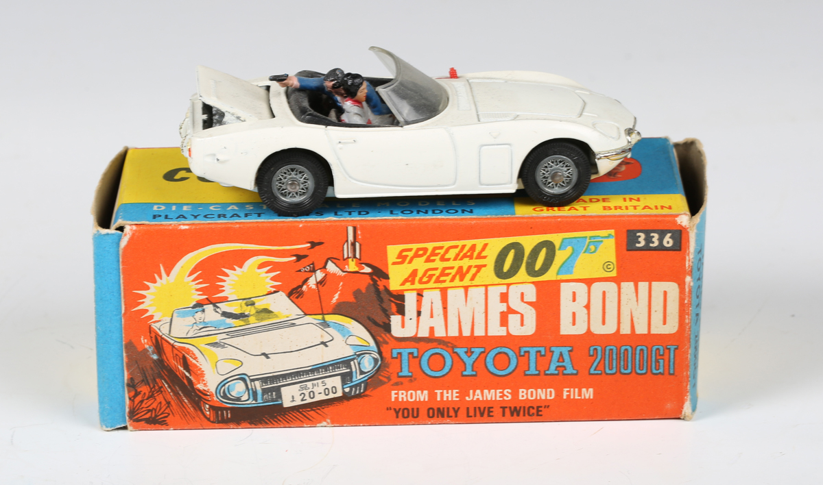 A Corgi Toys No. 336 James Bond Toyota 2000 GT, boxed with diorama, card packing, lapel badge, - Image 6 of 36