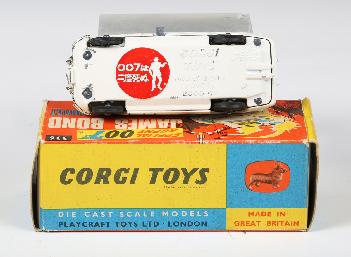 A Corgi Toys No. 336 James Bond Toyota 2000 GT, boxed with diorama, card packing, lapel badge, - Image 3 of 36