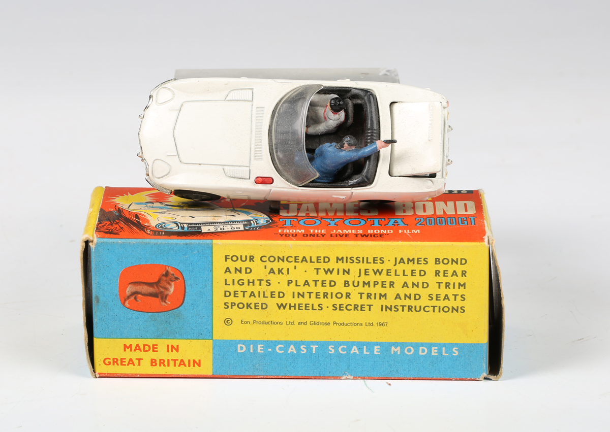 A Corgi Toys No. 336 James Bond Toyota 2000 GT, boxed with diorama, card packing, lapel badge, - Image 4 of 36