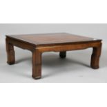 A 20th century Korean hardwood and elm low table, height 31cm, width 80cm, depth 65cm.Buyer’s