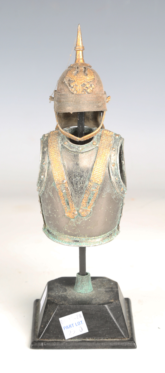 An early/mid-20th century gilt metal crown, inset with coloured pastes and with adjustable headband, - Image 7 of 17