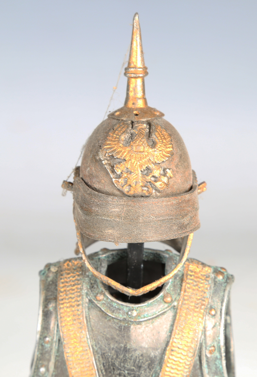 An early/mid-20th century gilt metal crown, inset with coloured pastes and with adjustable headband, - Image 6 of 17