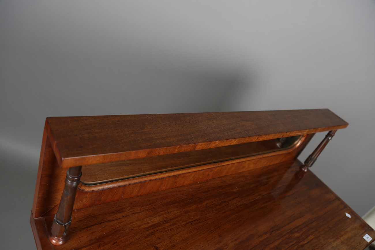 A Victorian mahogany mirror back chiffonier, height 114cm, width 106cm, depth 44cm, together with - Bild 15 aus 16