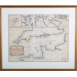 Richard William Seale - 'A Correct Chart of the English Channel…', 18th century engraving with