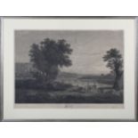 William Woollett, after Claude Lorrain - 'Jacob and Laban', engraving with etching, published by