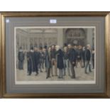 Lib [Liborio Prosperi] - 'The Lobby of the House of Commons, 1886', chromolithograph, published by