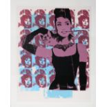 Jim Starr - Audrey Hepburn, 21st century screenprint on wove paper, signed and dated 2006 in ink,