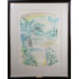 Peter Eastham - 'Tropical Garden II', aquatint in colours, signed, titled and editioned 40/200 in