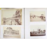PHOTOGRAPHS. An album containing approximately 68 mounted photographs, the majority topographical