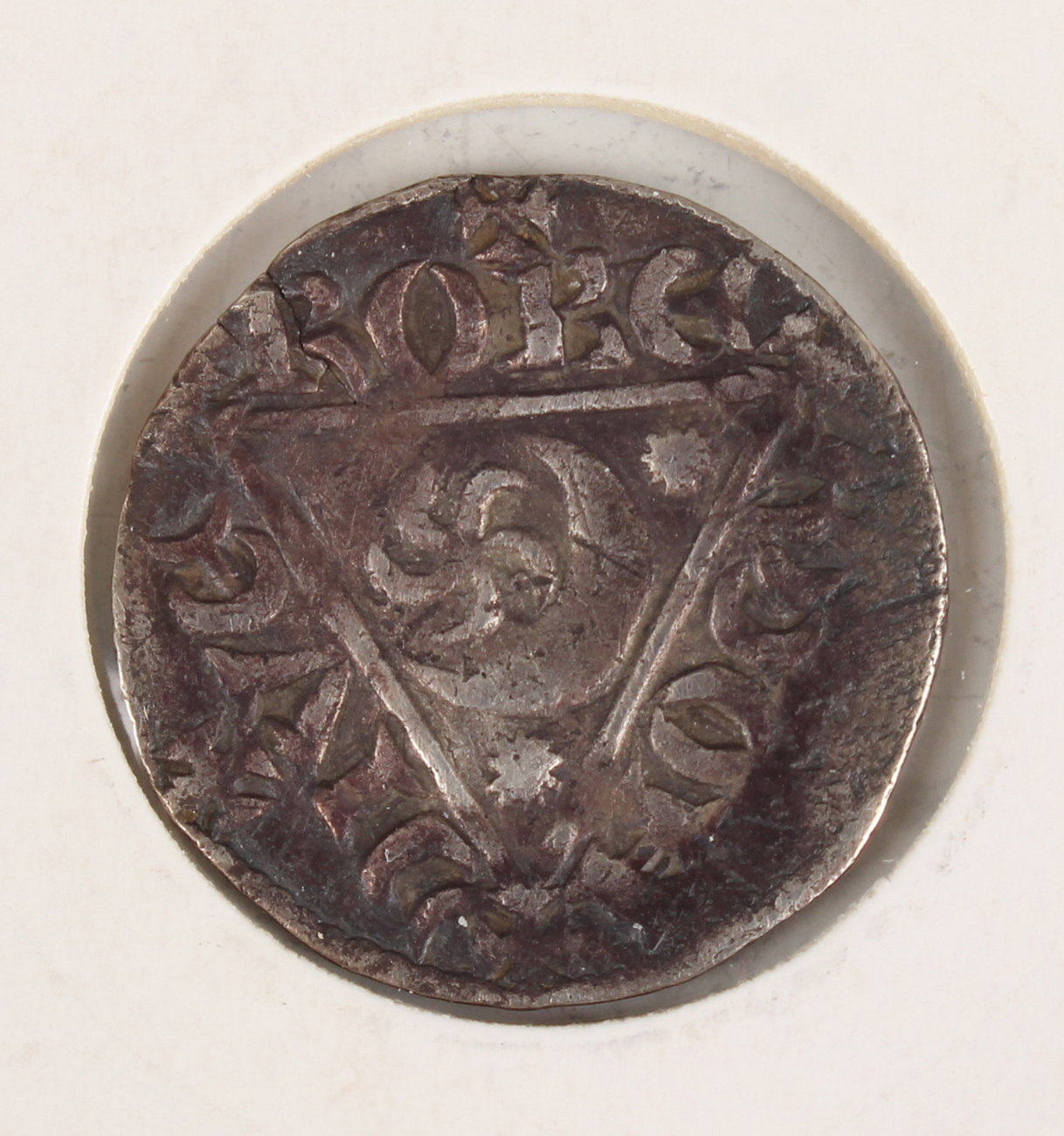 A David II of Scotland hammered silver groat, Edinburgh Mint, a King John hammered silver penny, - Image 4 of 7