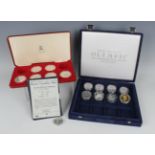 An Elizabeth II Pobjoy Mint Silver Jubilee 1977 part coin set, cased, five Turks and Caicos