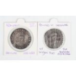 Two Edward VI hammered shillings, Southwark Mint, mintmark tun.Buyer’s Premium 29.4% (including