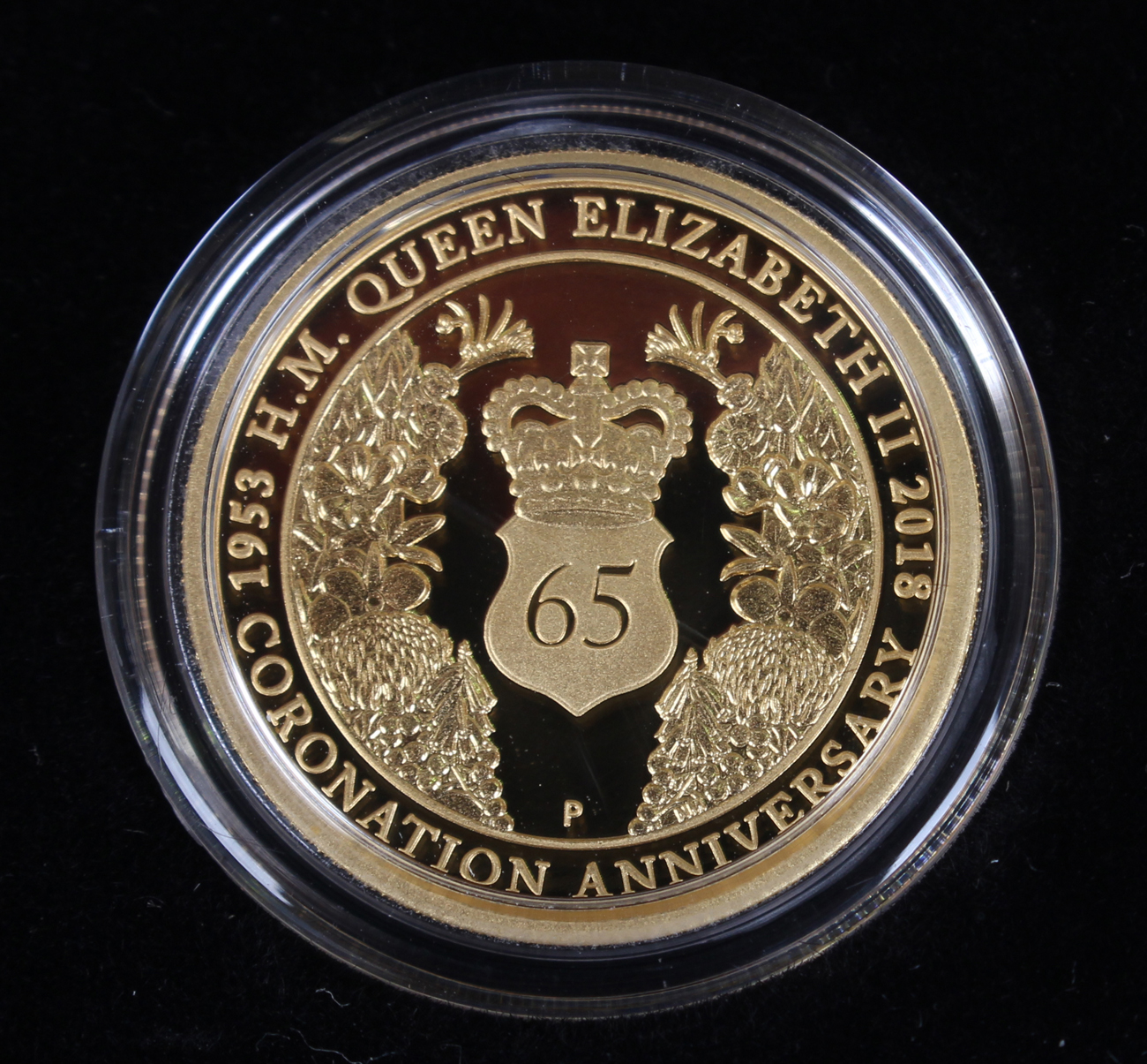 Two Australia Perth Mint quarter-ounce gold proof coins, both commemorating Elizabeth II 65th - Image 2 of 4