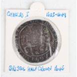 A Charles I hammered half-crown 1645, Bristol Mint.Buyer’s Premium 29.4% (including VAT @ 20%) of