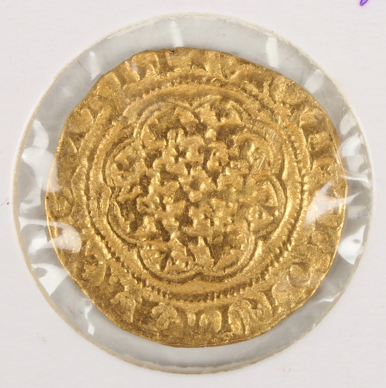 An Edward III gold quarter-noble.Buyer’s Premium 29.4% (including VAT @ 20%) of the hammer price. - Image 2 of 2