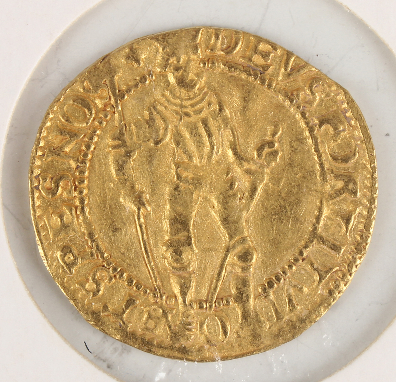 A Netherlands gold ducat 1588, Hungarian type.Buyer’s Premium 29.4% (including VAT @ 20%) of the