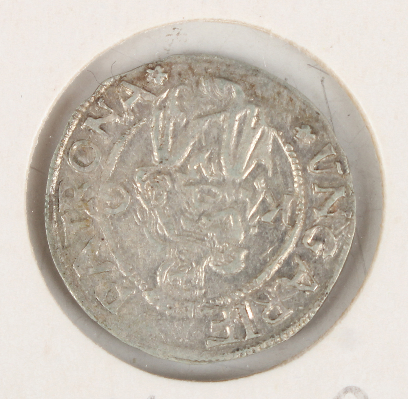 A Netherlands Holland Willem VI one-and-a-half groat, five Hungaria hammered dinars and two other - Image 3 of 17