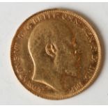 An Edward VII sovereign 1907.Buyer’s Premium 29.4% (including VAT @ 20%) of the hammer price. Lots