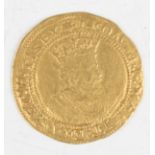 A James I gold double crown, 2nd coinage, 5th bust, mintmark book.Buyer’s Premium 29.4% (including