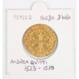 A Venice Andrea Gritti gold scudo d'oro.Buyer’s Premium 29.4% (including VAT @ 20%) of the hammer